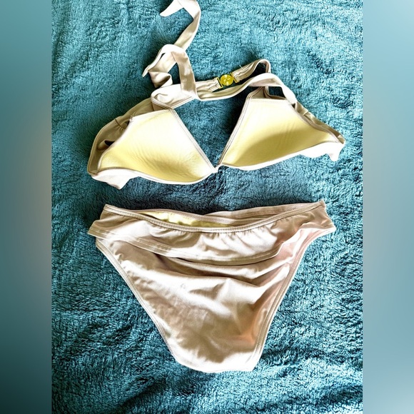 Victoria Secret halter bikini in dusty pink size M with measurements in photos - Picture 2 of 6